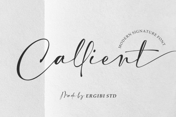 Callient: A Modern Script Font for Editorial Design