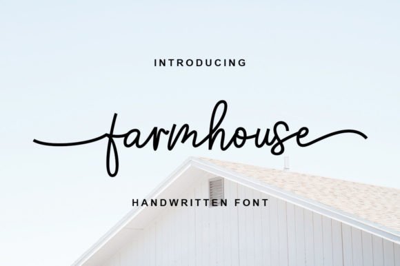 Farmhouse Font: A Romantic Handwritten Typeface