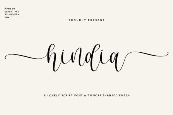 Hindia: A Stylish Script Font for Digital Marketing