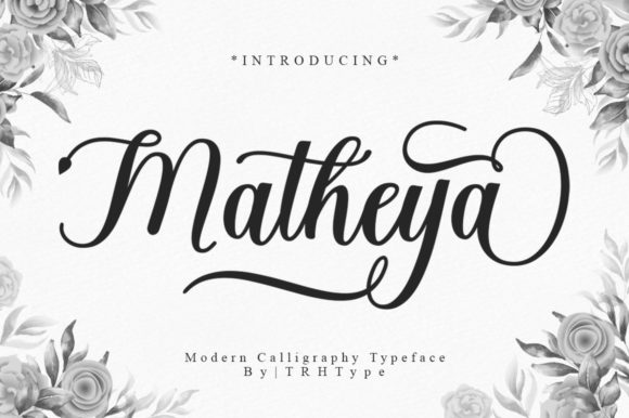 Matheya Font: Elegant Script for Crafts