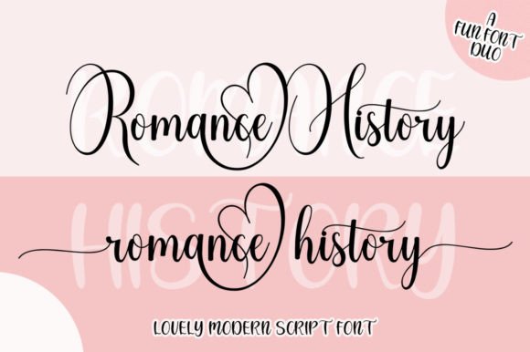Romance History Font for Creative Makers