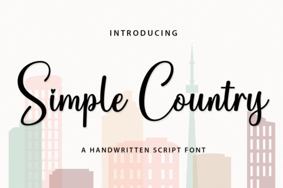 Simple Country Font for Web Design