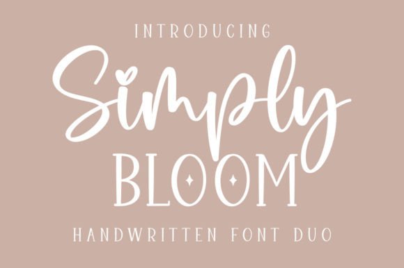 Simply Bloom Duo: A Charming Font for Creative Projects