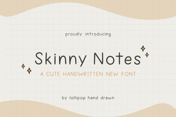 Skinny Notes Font for Marketing