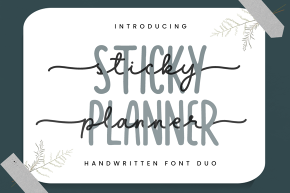 Sticky Planner Font for Creative Projects
